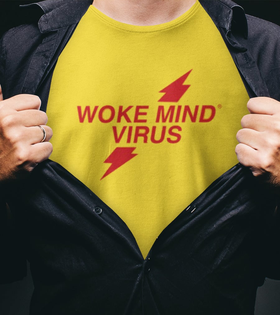 Woke Mind Virus Lightning Bolt T-Shirt