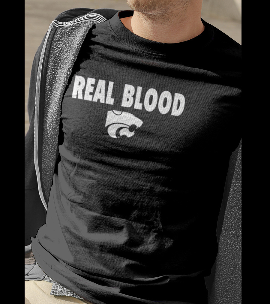 K-State Basketball Real Blood Wildcats T-Shirt