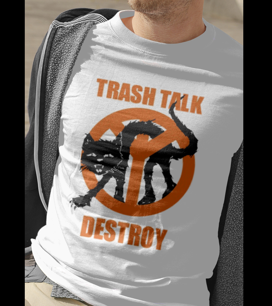 Trash Talk Destroy Cat Peace T-Shirt