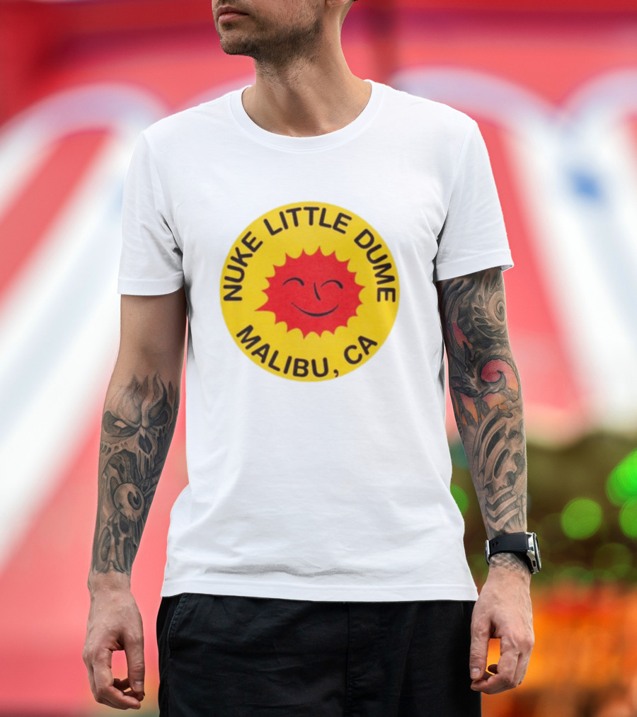 Nuke Little Dume Malibu CA Smiling Sun T-Shirt