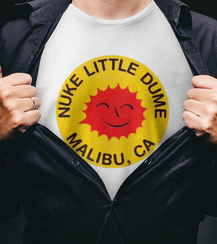 Nuke Little Dume Malibu CA Smiling Sun T-Shirt