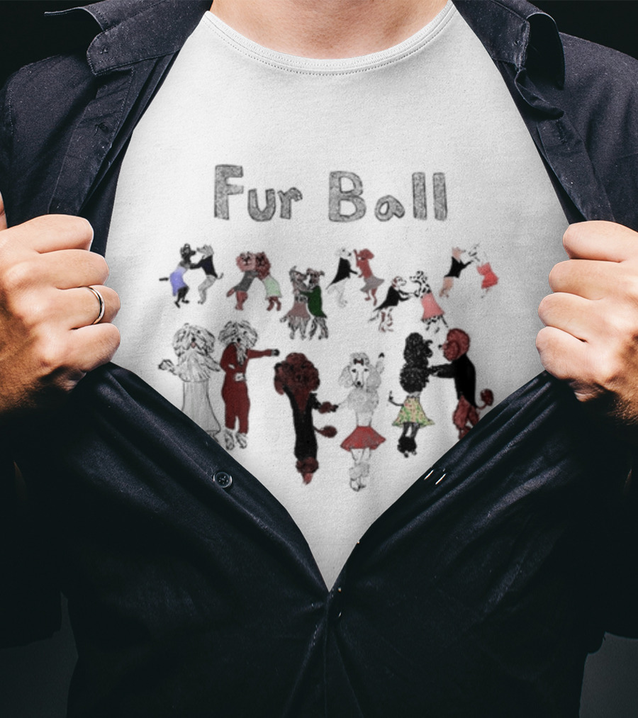 Fur Ball Dancing Animals Party T-Shirt
