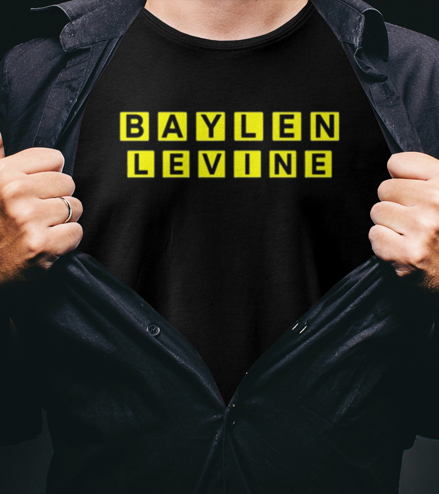 Baylen Levine Yellow Block Letters T-Shirt