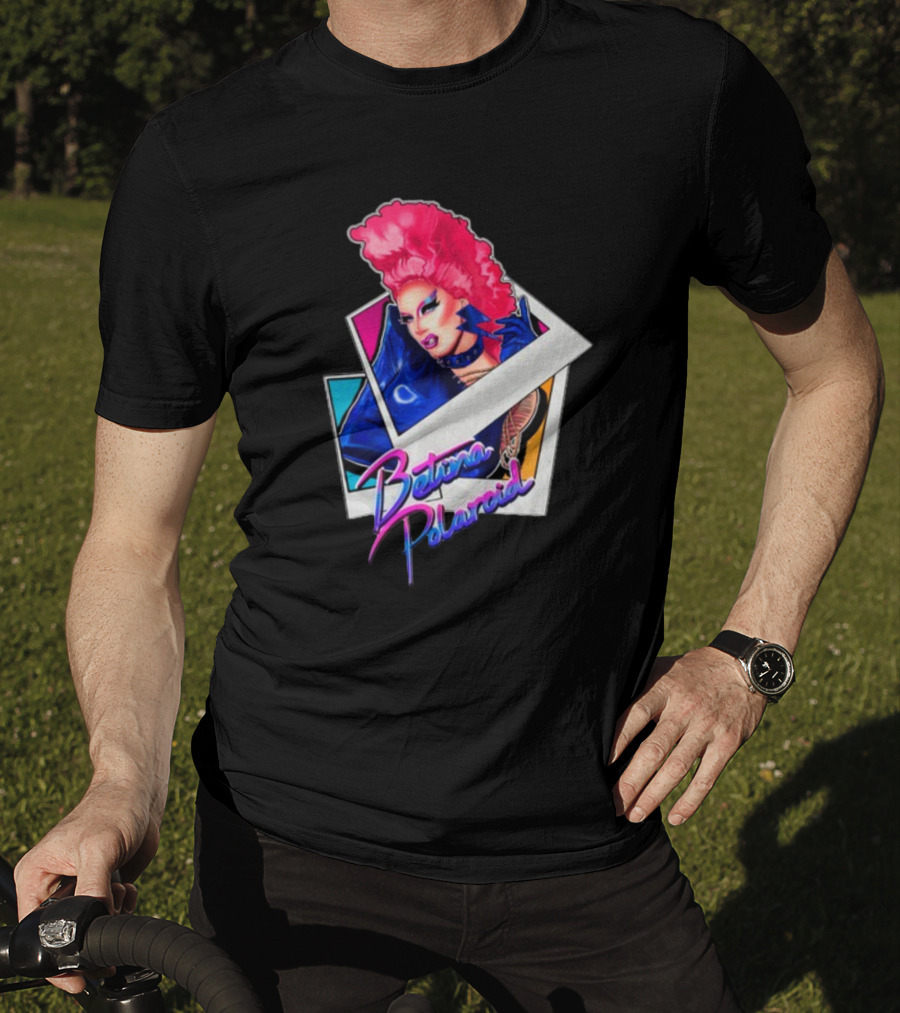Betina Polaroid Vibrant Drag Persona In T-Shirt