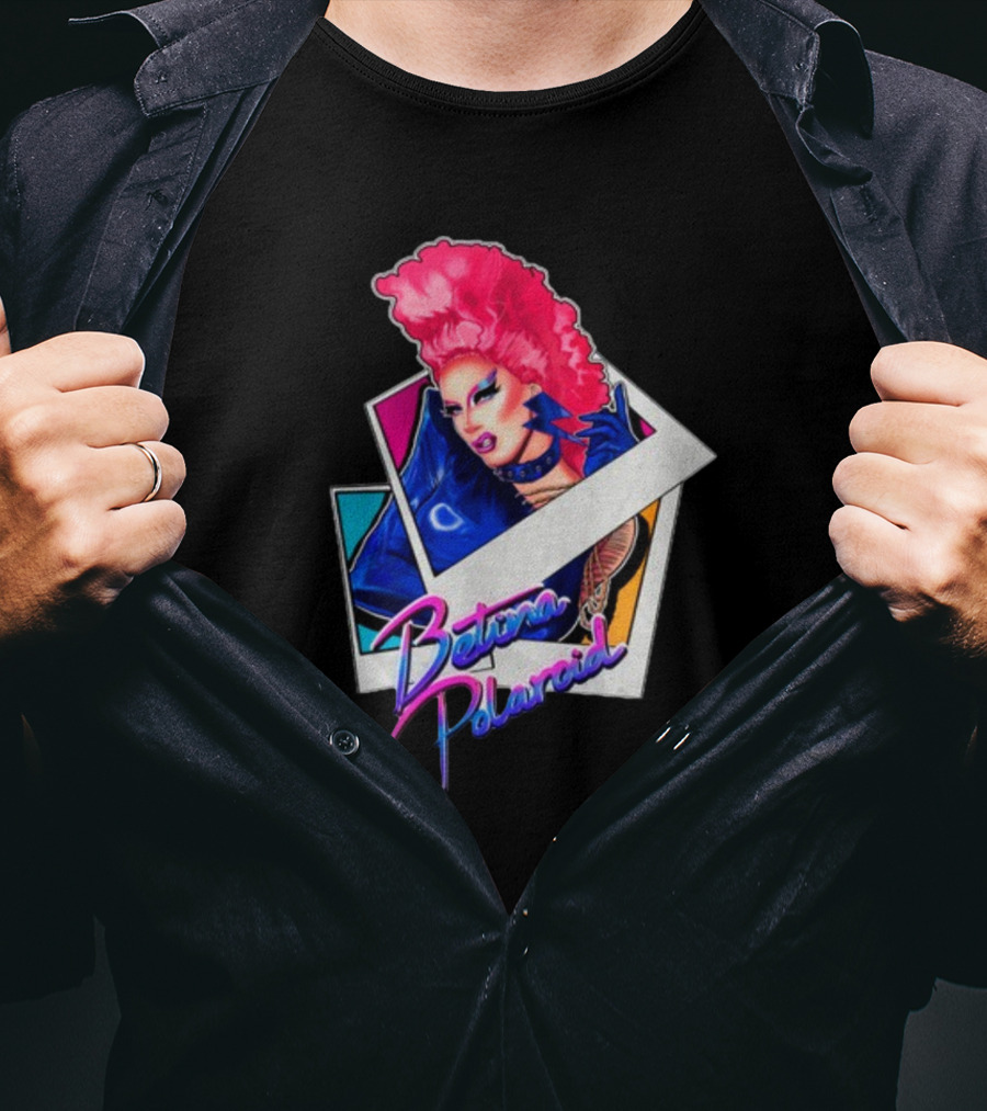 Betina Polaroid Vibrant Drag Persona In T-Shirt