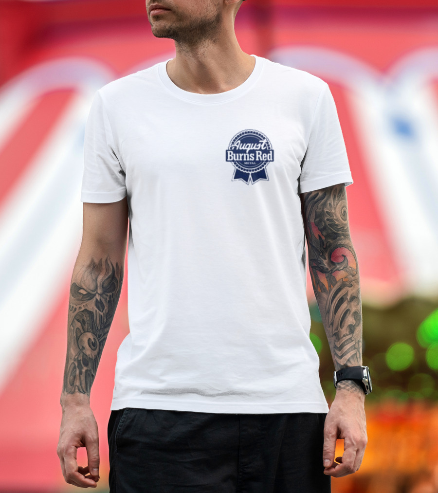 August Burns Red Beer Can Design White T-Shirt