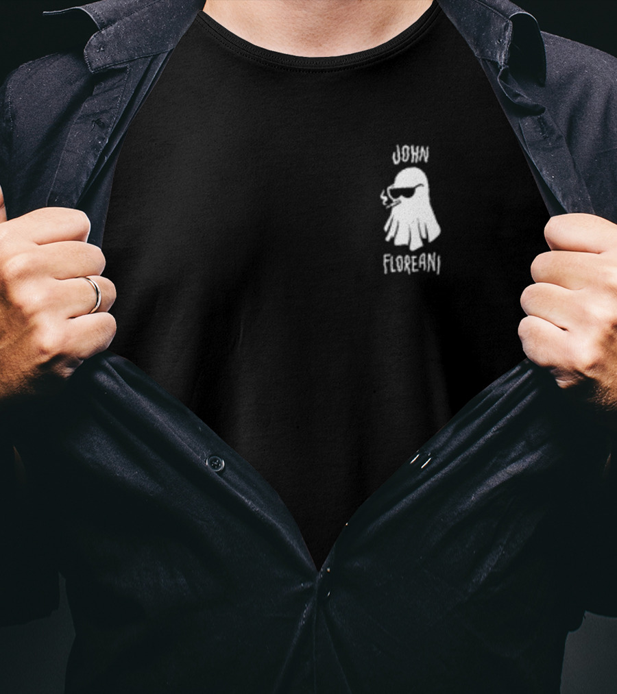 John Floreani Smoking Ghost In Sunglasses T-Shirt