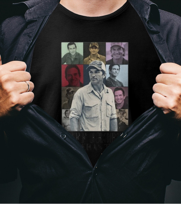 Jeff Probst The Eras Tour Multicolor Photo Collage T-Shirt