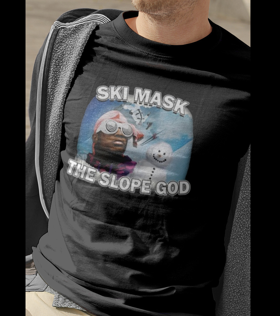 Ski Mask The Slope God Snow Adventure T-Shirt