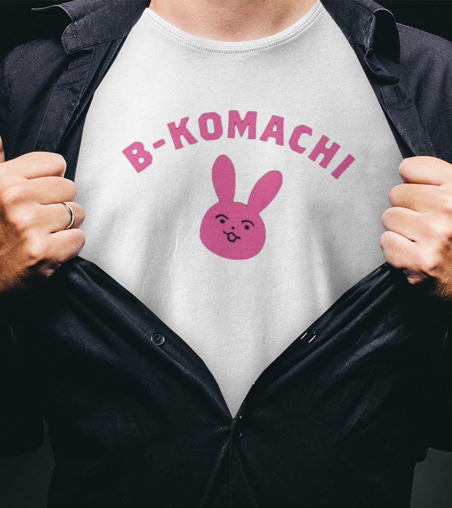 B-Komachi Pink Bunny Face T-Shirt