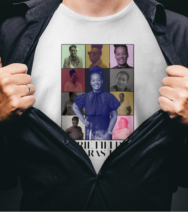 Cirie Fields The Eras Tour Multicolor Portrait Collage T-Shirt