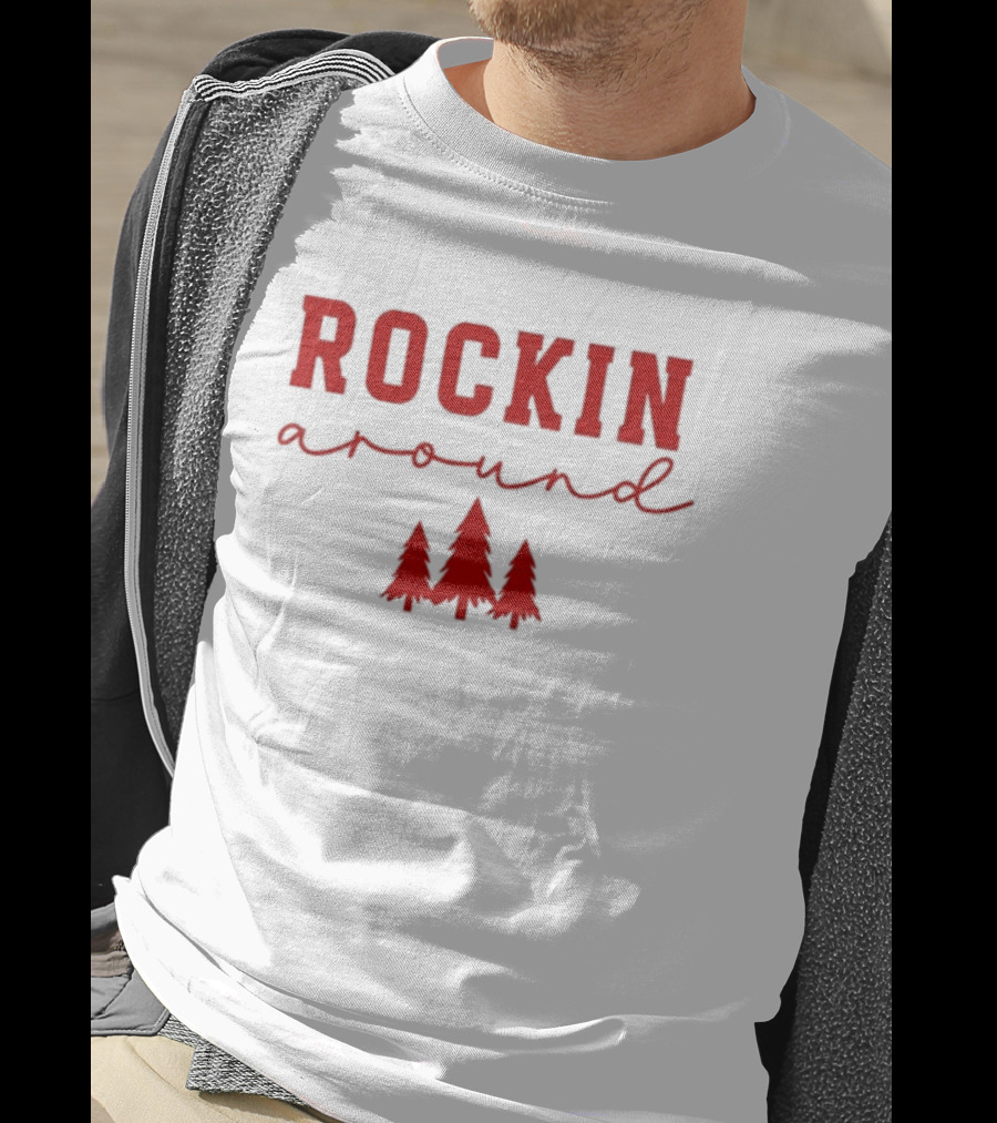 Simply Sage Market Women's Rockin' Around Christmas Trees T-Shirt