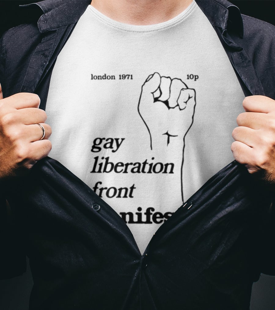 London 1971 10p Gay Liberation Front Manifesto T-Shirt