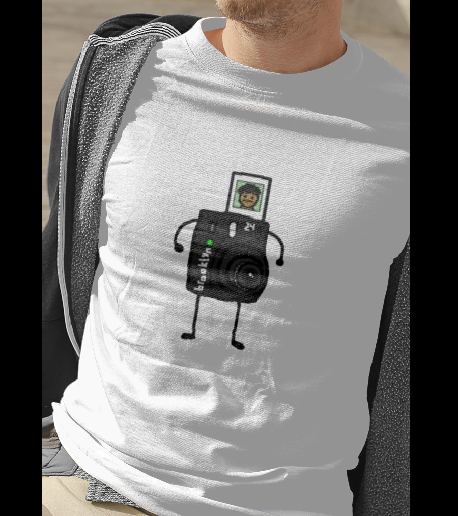 Brooklyn Camera Character With Photo Of Person T-Shirt