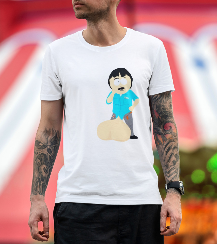 Ladies My Eyes Are Up Here Randy Marsh Humor South Park Character T-Shirt