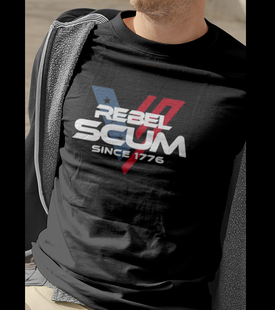 Rebel Scum Since 1776 Stars And Stripes Inspired T-Shirt
