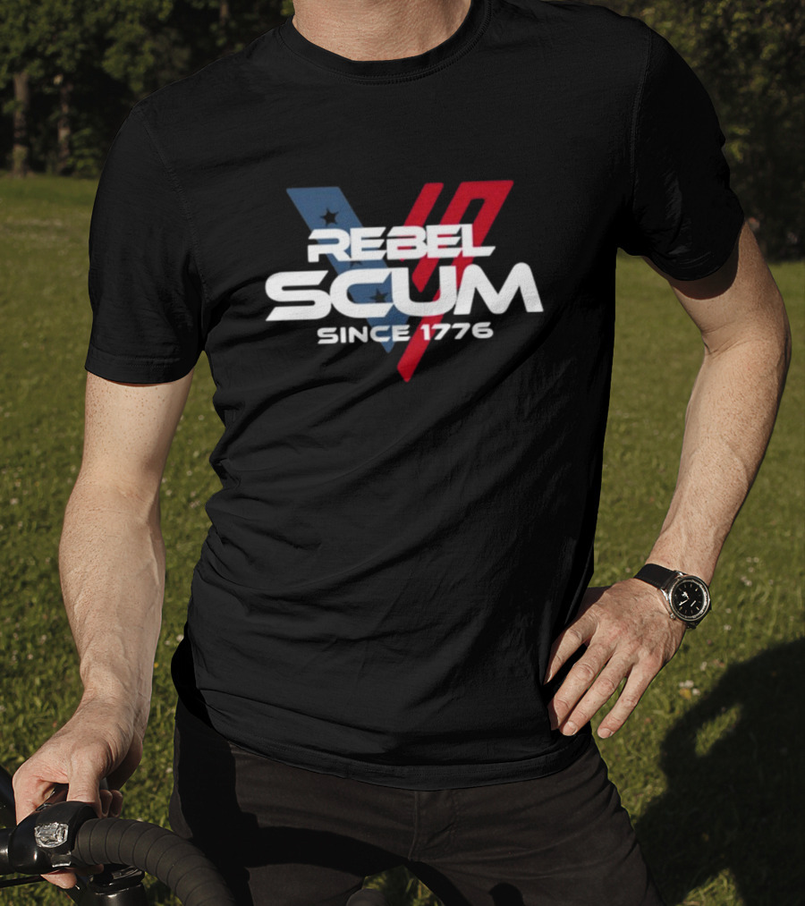 Rebel Scum Since 1776 Stars And Stripes Inspired T-Shirt