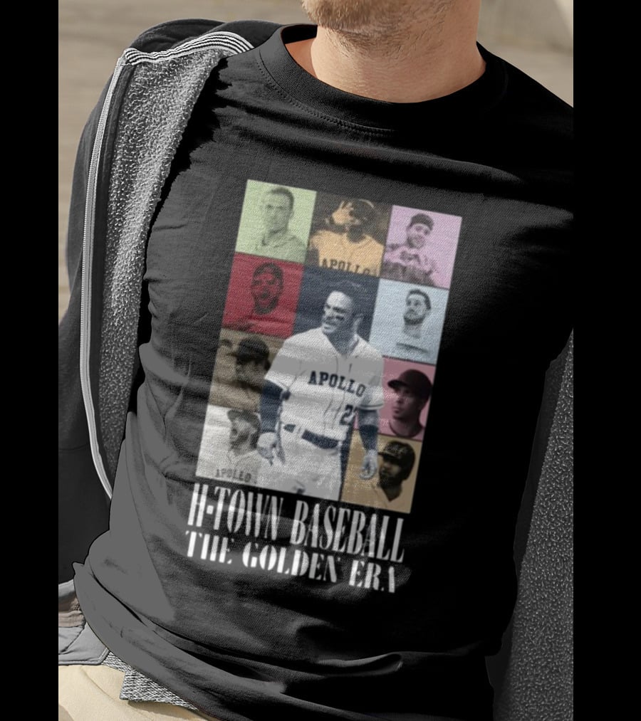 Apollohou H-Town Baseball The Golden Era Apollo Collection T-Shirt