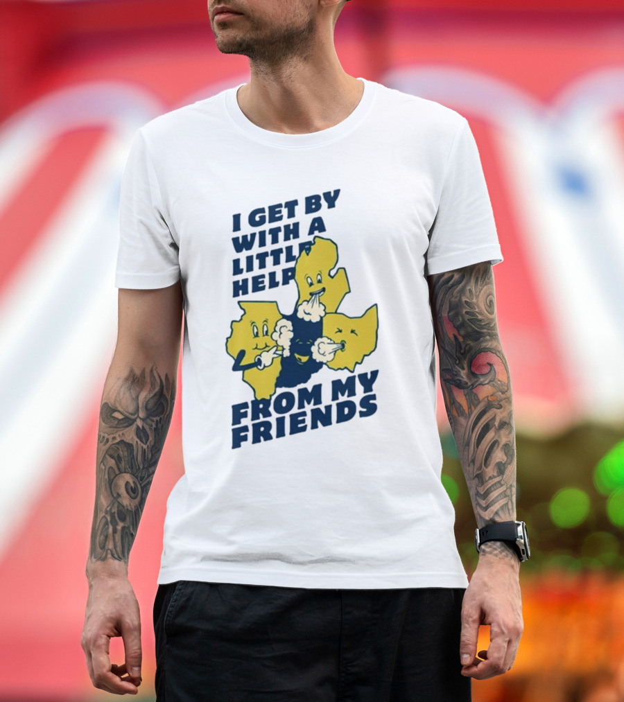 Thicc Van Exel I Get By With A Little Help From My Friends State Characters T-Shirt