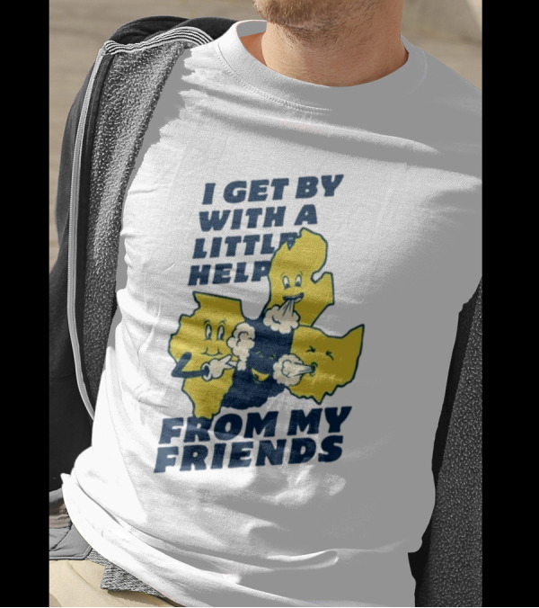 Thicc Van Exel I Get By With A Little Help From My Friends State Characters T-Shirt
