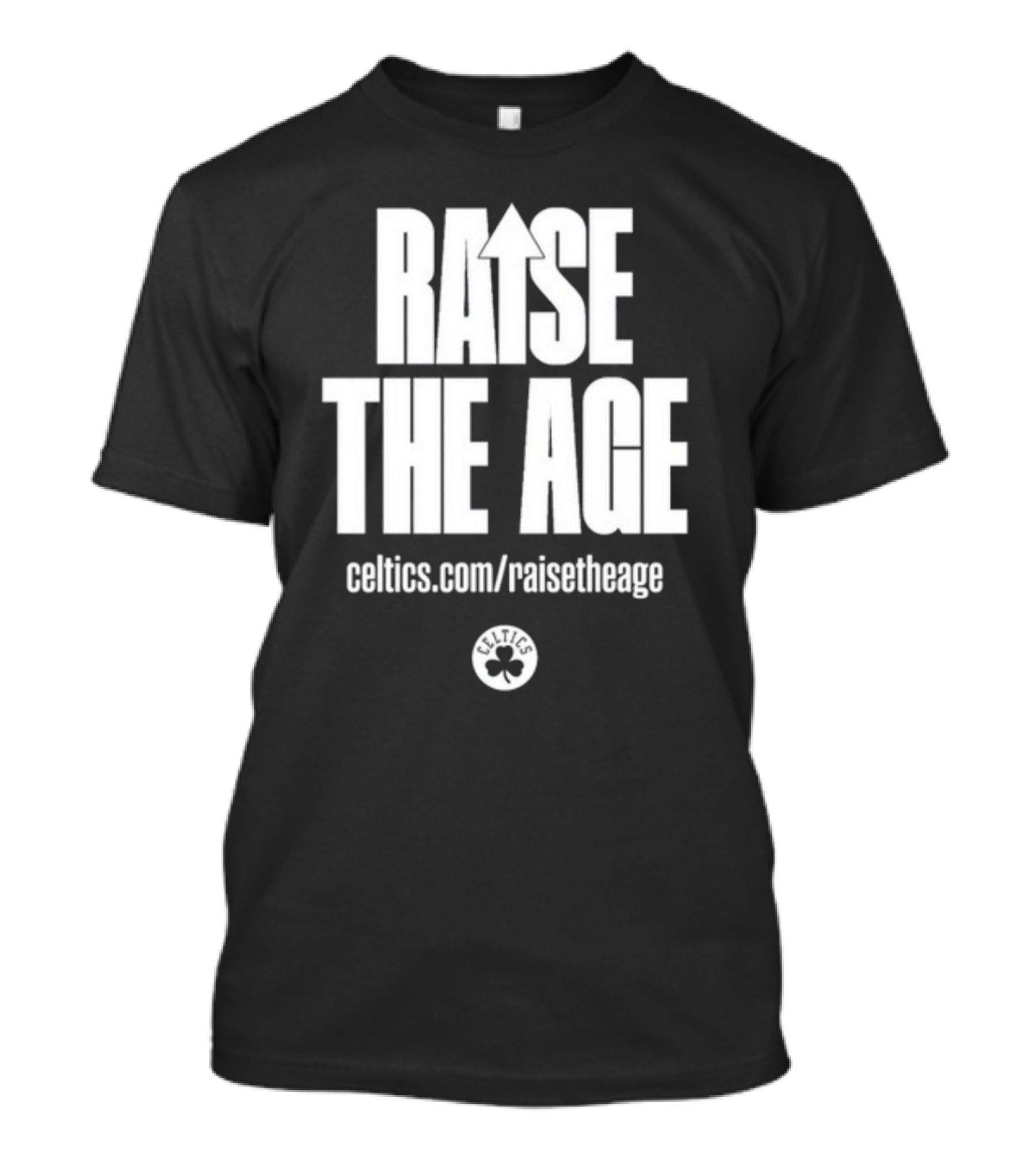 Jayson Tatum Celtics Raise The Age Campaign Celtics.com/raisetheage T-Shirt
