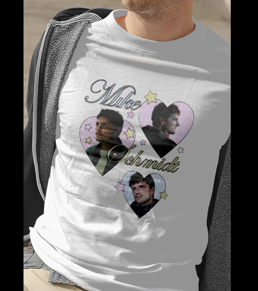 Mike Schmidt Mustardyard Press Shop Stars Hearts T-Shirt