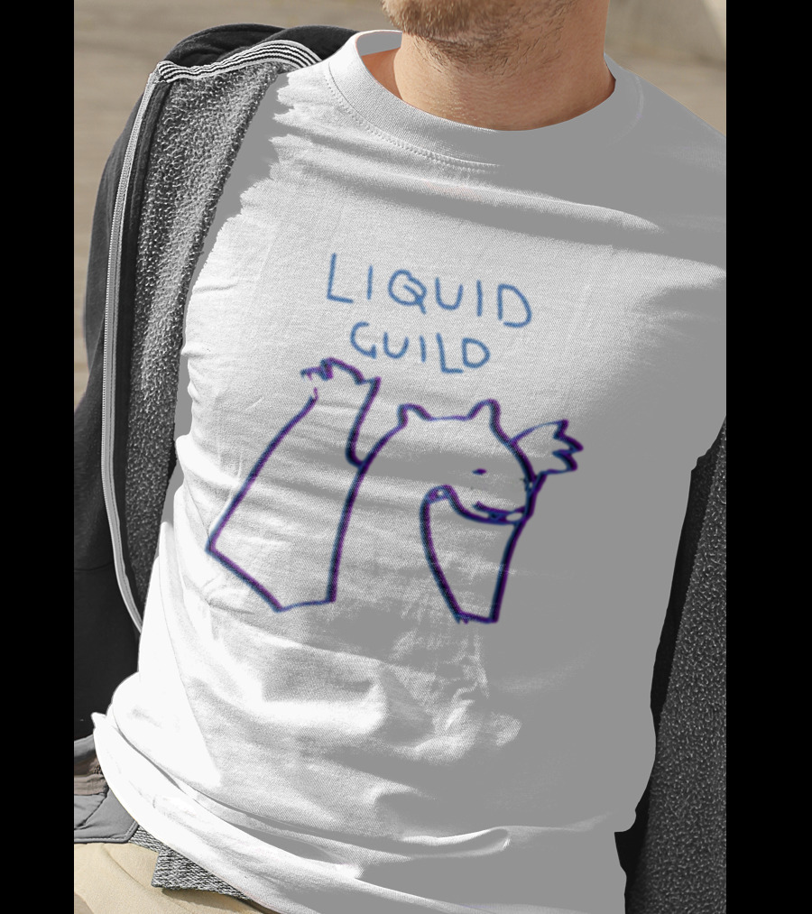 Liquid Guild Playful Creature Outline T-Shirt