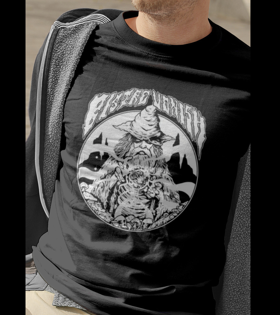 Rawpaw Astro Vonish Wizard Skeleton Pyramids T-Shirt