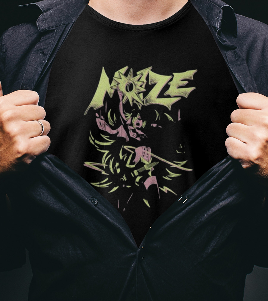 River City Girls Noize Electric Guitar Action Pose T-Shirt