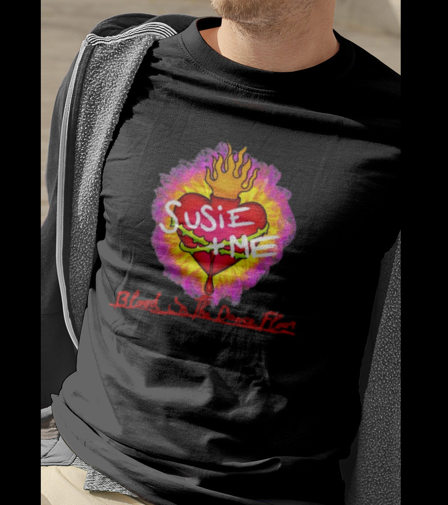 Susie Me Heart With Flames Blood On The Dance Floor T-Shirt