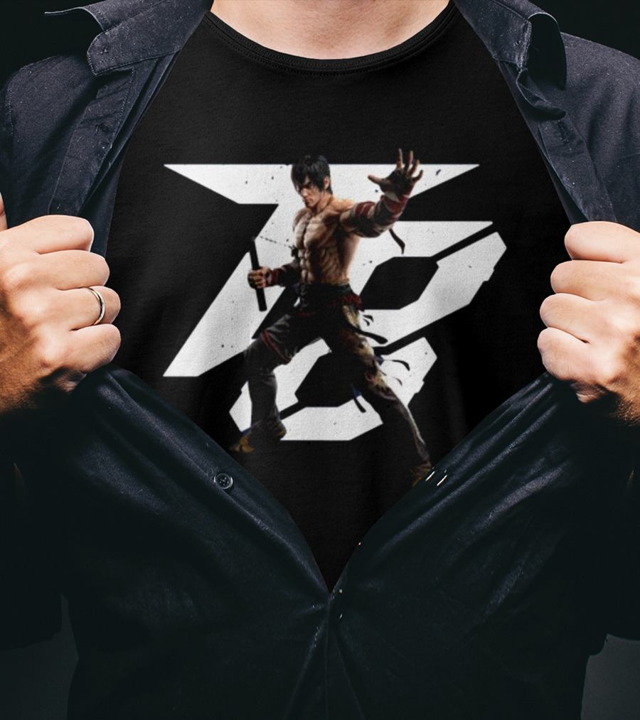 Tekken 8 Law Character Art With Iconic T-Shirt