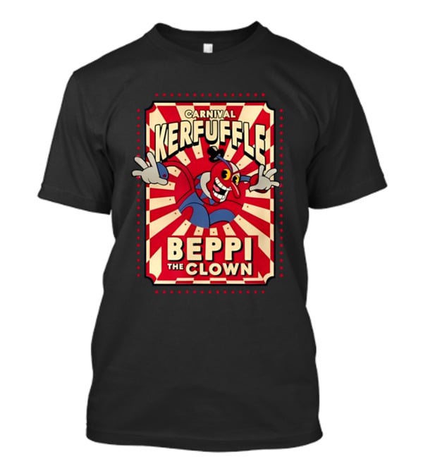 Carnival Kerfuffle Beppi The Clown Vintage Cuphead T-Shirt
