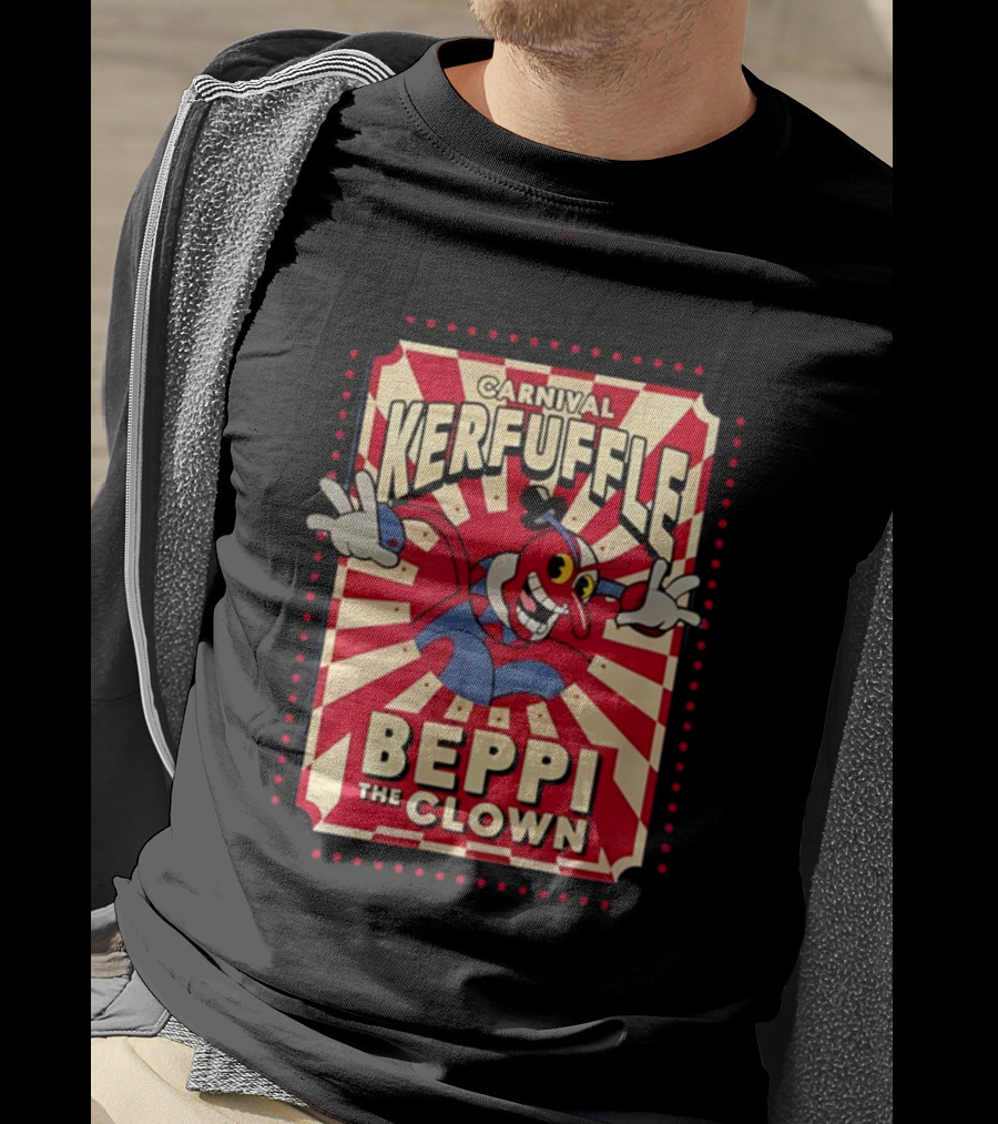 Carnival Kerfuffle Beppi The Clown Vintage Cuphead T-Shirt