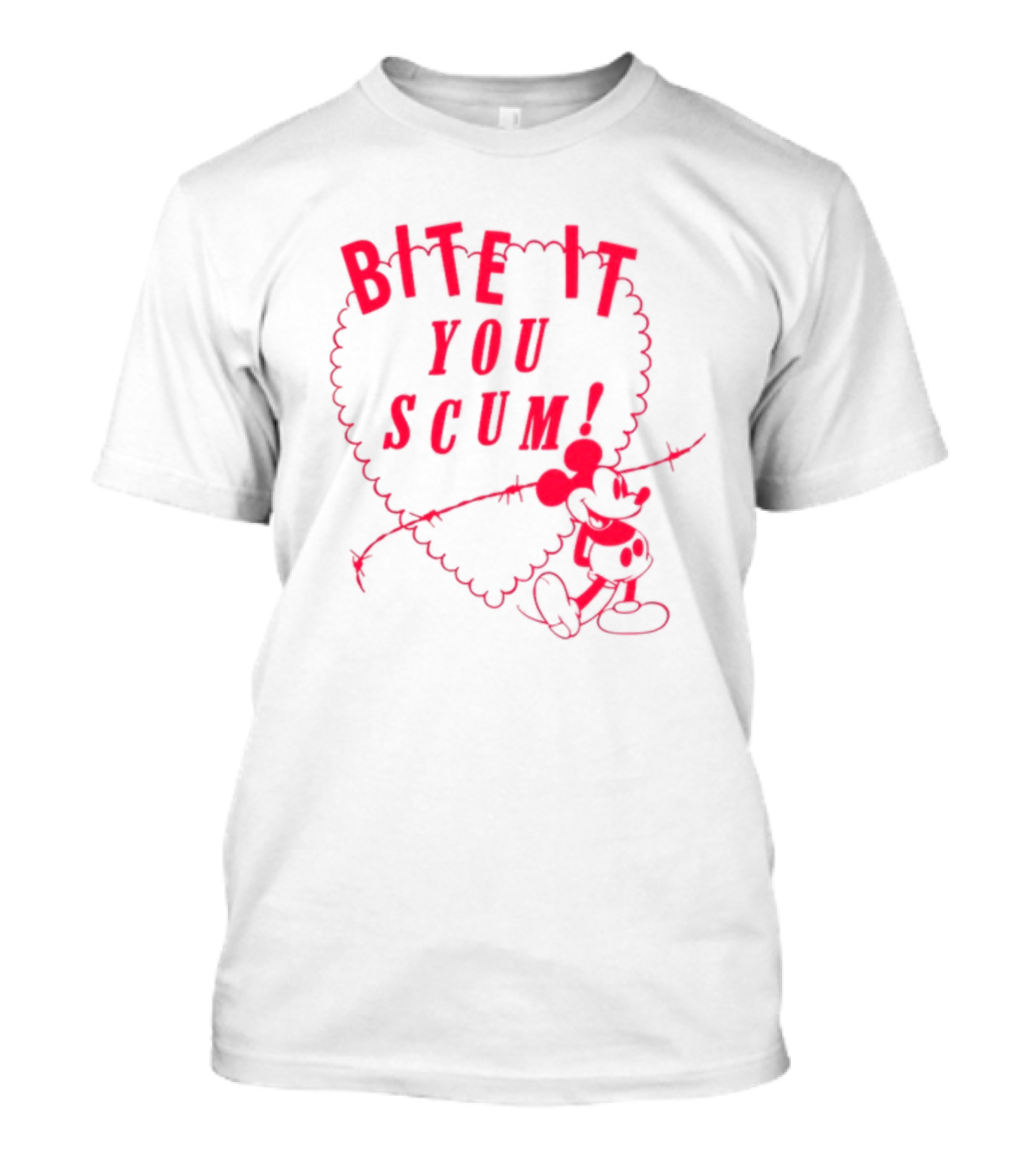 Bite It You Scum Mouse Barbed Wire T-Shirt