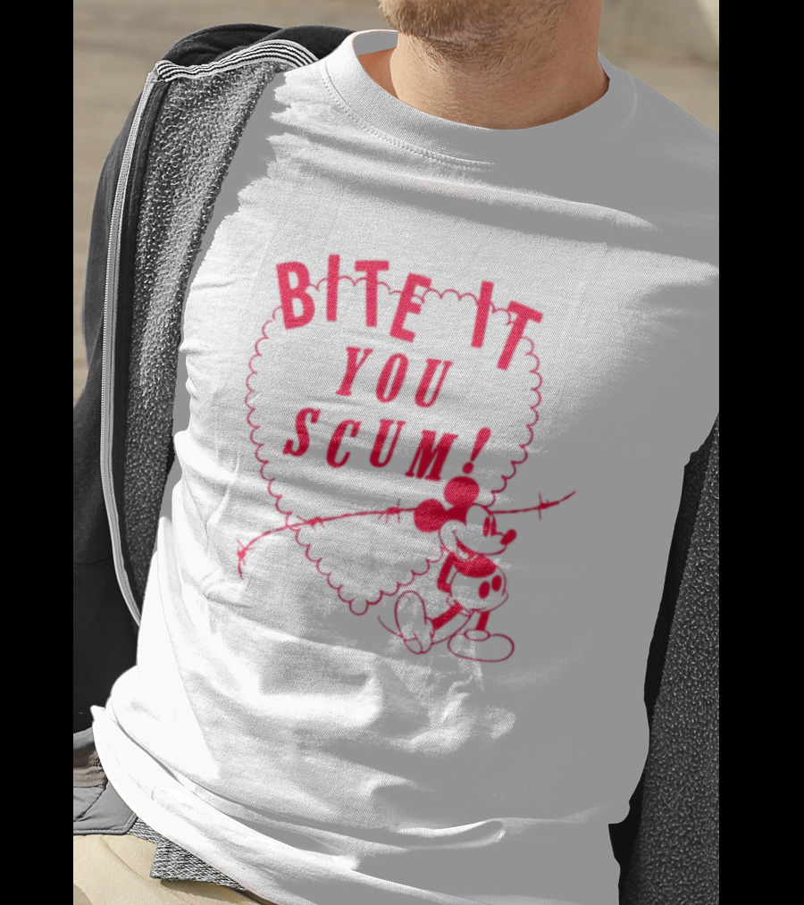 Bite It You Scum Mouse Barbed Wire T-Shirt