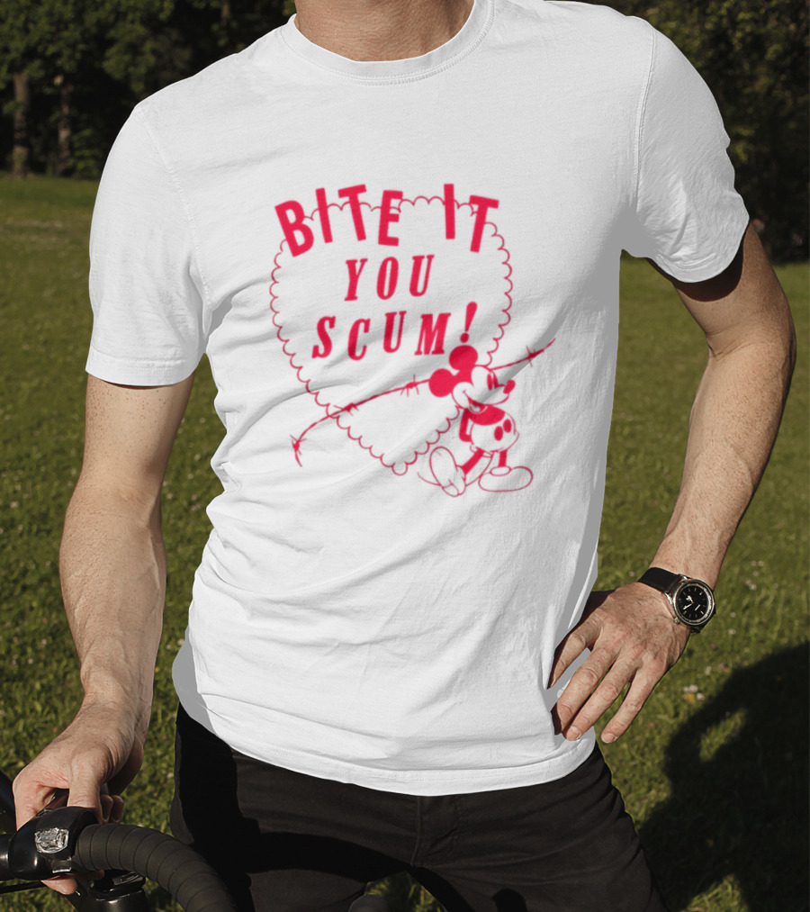 Bite It You Scum Mouse Barbed Wire T-Shirt