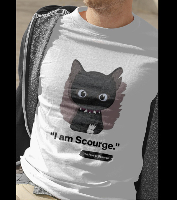 I Am Scourge The Rise Of Scourge Black Cat With Spiked Collar T-Shirt