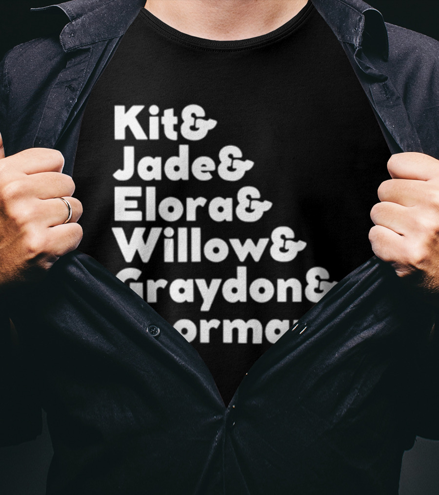 Kit Jade Elora Willow Graydon Boorman Willow TV Show Character List T-Shirt