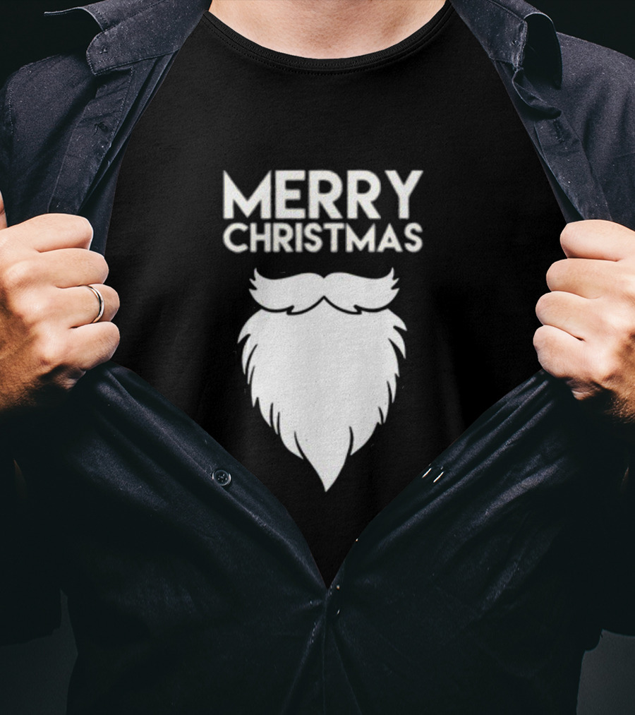 Merry Christmas Santa Beard T-Shirt