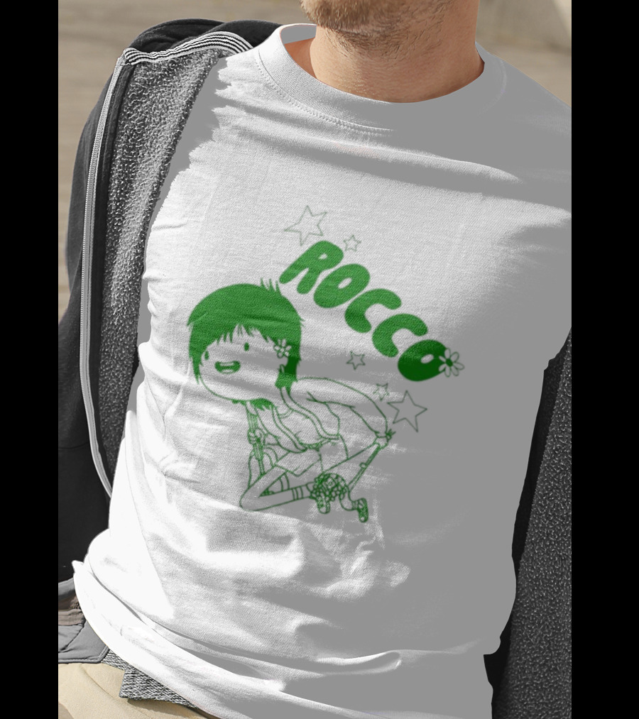 Rocco Animated Green Glow Character T-Shirt