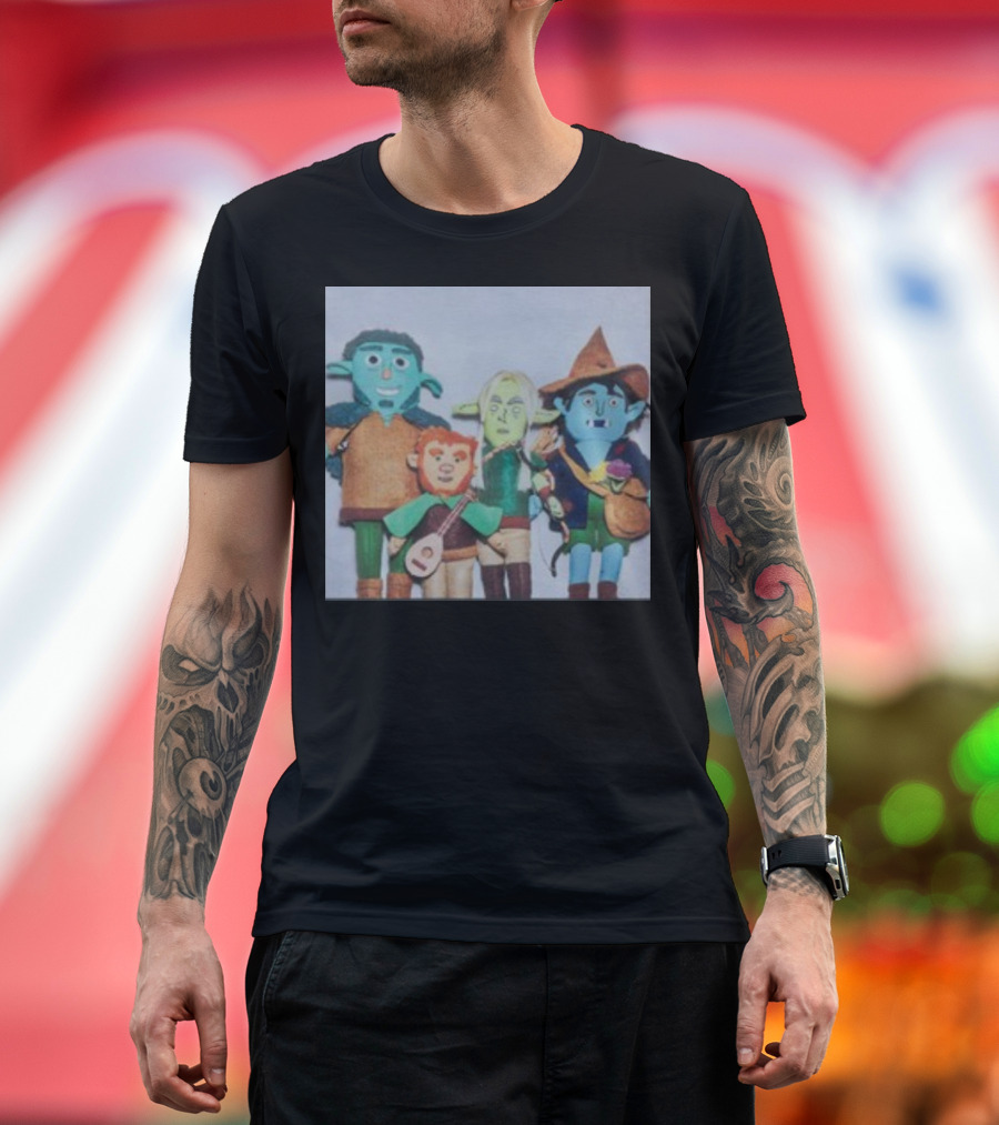 Tales From The Stinky Dragon Puppet Group Characters T-Shirt