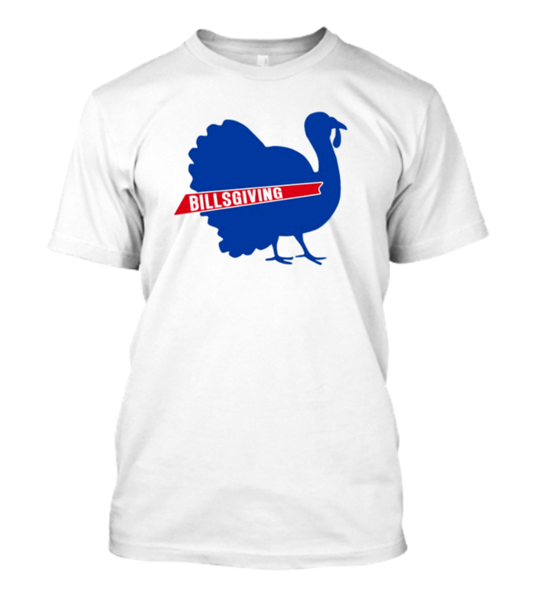 Billsgiving Turkey With Blue And Red T-Shirt