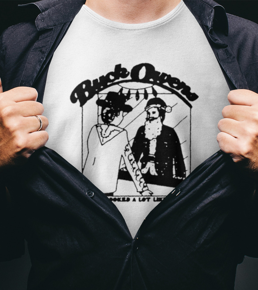 Buck Owens Santa Looked A Lot Like Daddy Christmas Mirror Reflection T-Shirt