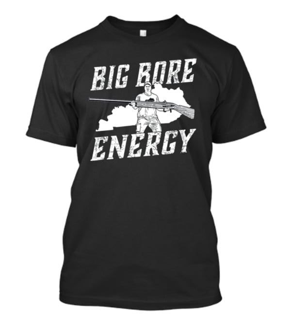 Big Bore Energy Forester Rifle Silhouette Kentucky State Outline T-Shirt