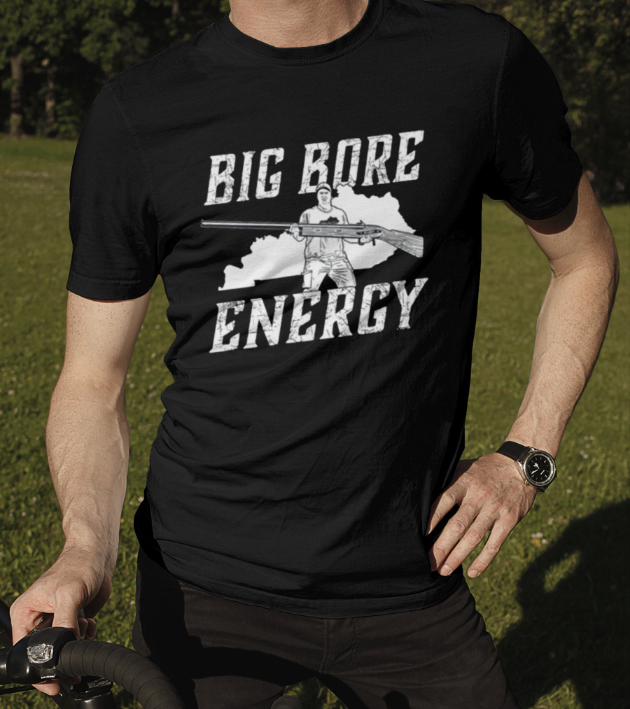 Big Bore Energy Forester Rifle Silhouette Kentucky State Outline T-Shirt