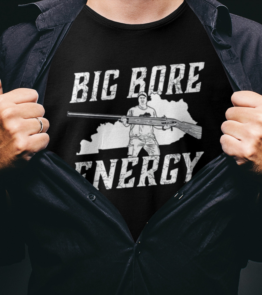 Big Bore Energy Forester Rifle Silhouette Kentucky State Outline T-Shirt