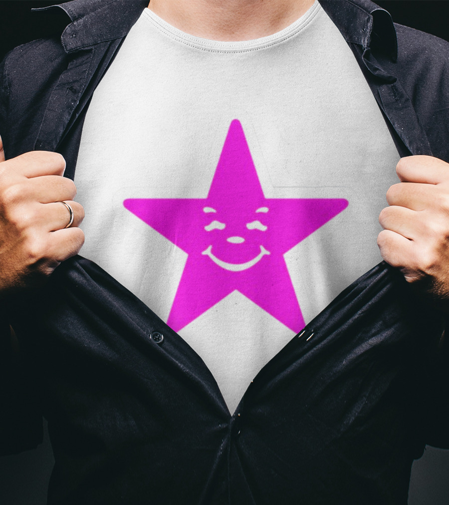 Austin Babbitt Asspizza Smiling Star Pink T-Shirt