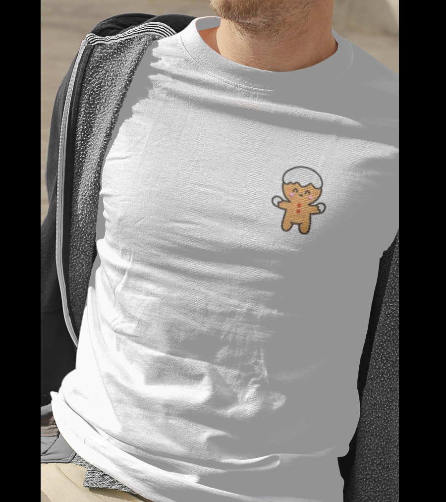 Gingerbread Cookie Christmas Character With Icing Decor T-Shirt