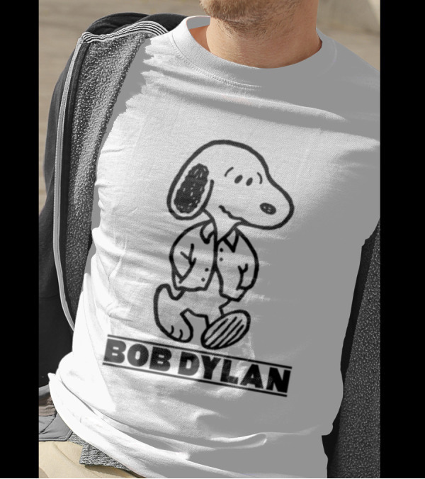 Stereospectralprints Bob Dylan Snoopy Peanuts Character T-Shirt