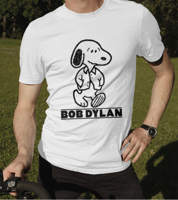 Stereospectralprints Bob Dylan Snoopy Peanuts Character T-Shirt